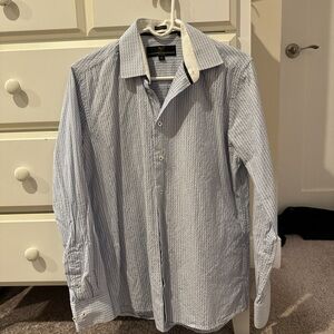 Versace Blue Pinstripe Shirt